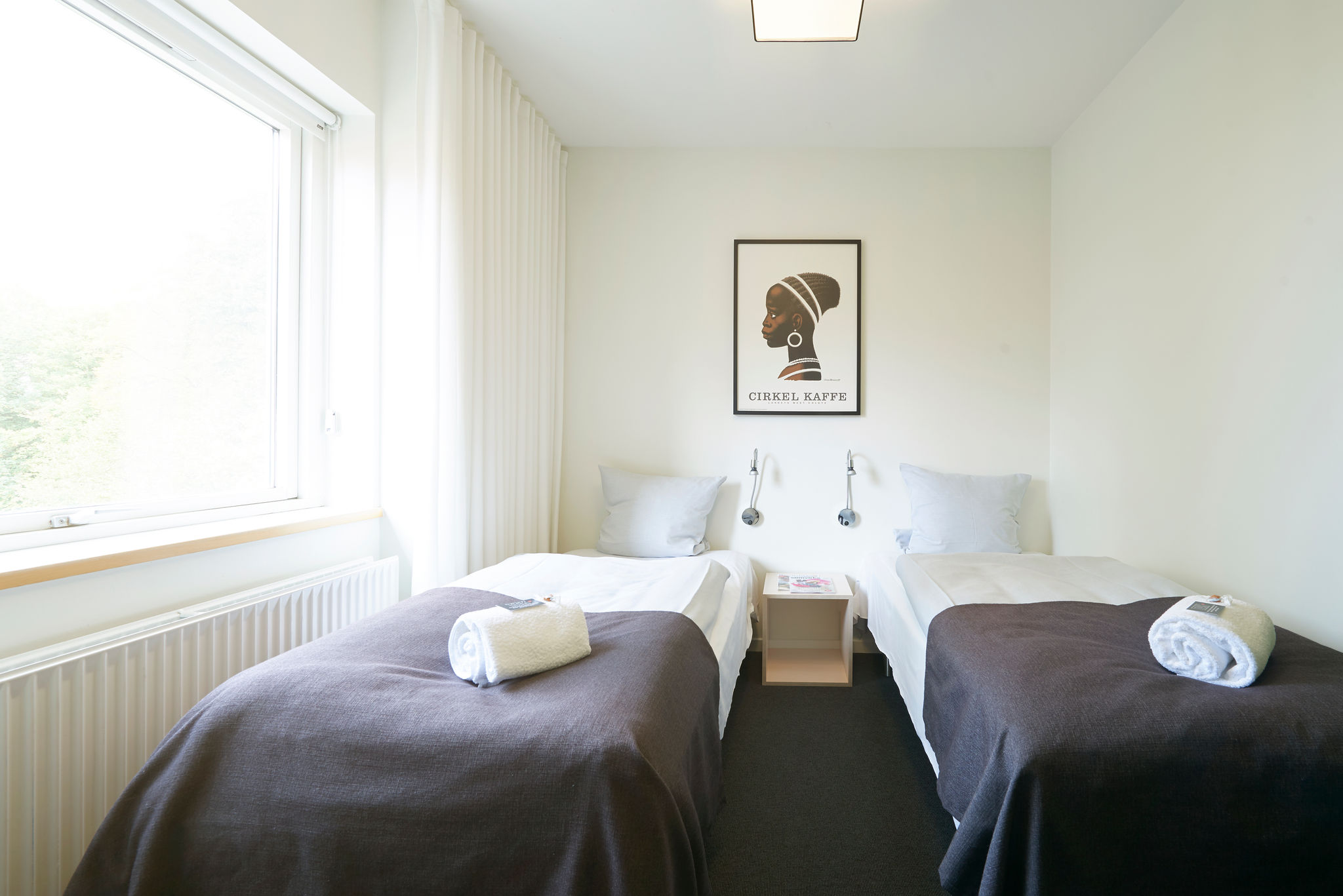 Værelse på Severin Kursuscenter og Hotel i Middelfart på Fyn