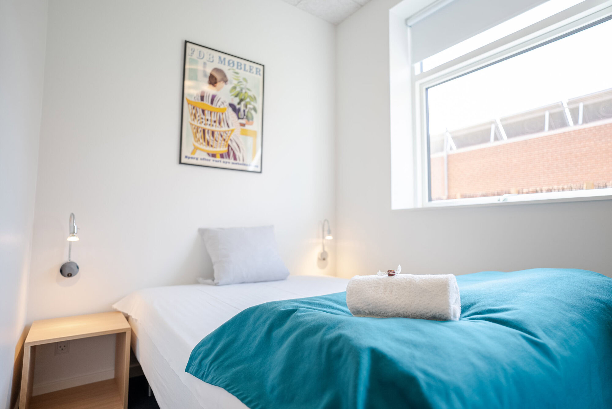 Værelse på Severin Kursuscenter og Hotel i Middelfart på Fyn