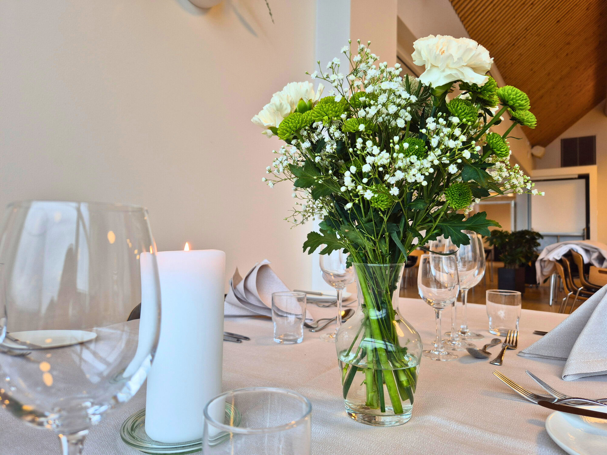 Festopdækning på Severin Kursuscenter i Middelfart på Fyn