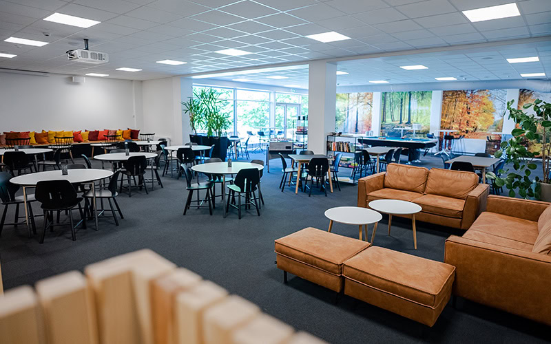 Pauseriet aftenlokale på Severin Kursuscenter og Hotel i Middelfart på Fyn